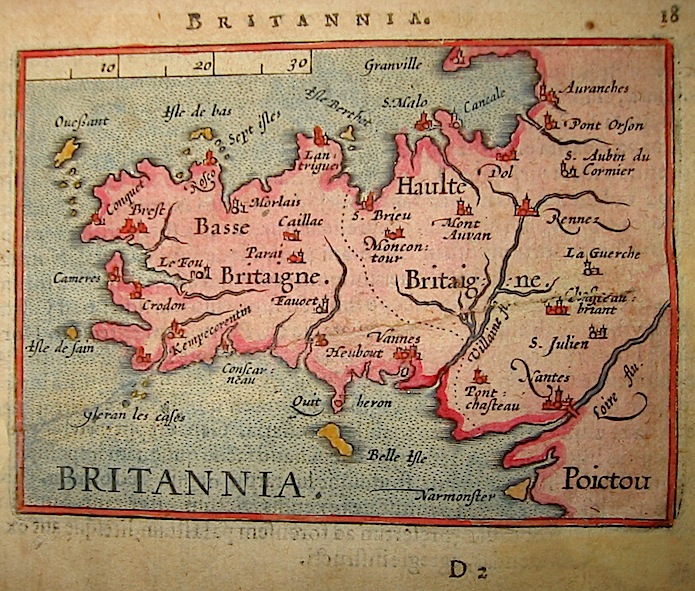 Ortelius Abraham (1528-1598) Britannia 1601 Anversa, apud Ioannem Bapt. Vrientum 